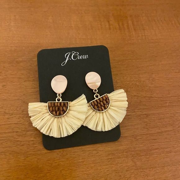 J Crew Fan Drop Earrings - Picture 2 of 5